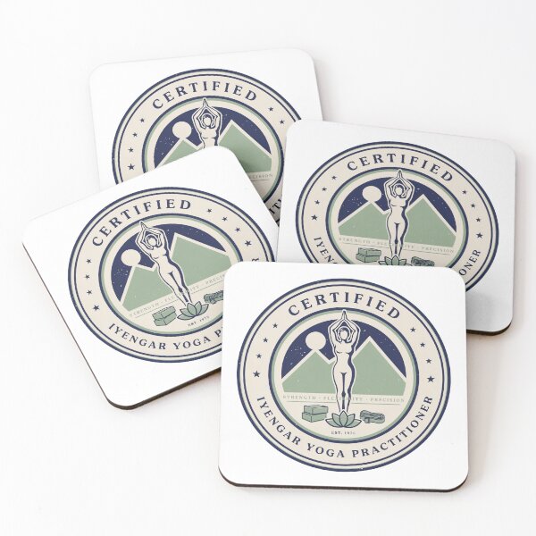 Item preview, Certified Iyengar Yoga Practitioner – Alignment, Strength & Flexibility Vintage Yoga Badge designed and sold by ArcticFoxStudio.