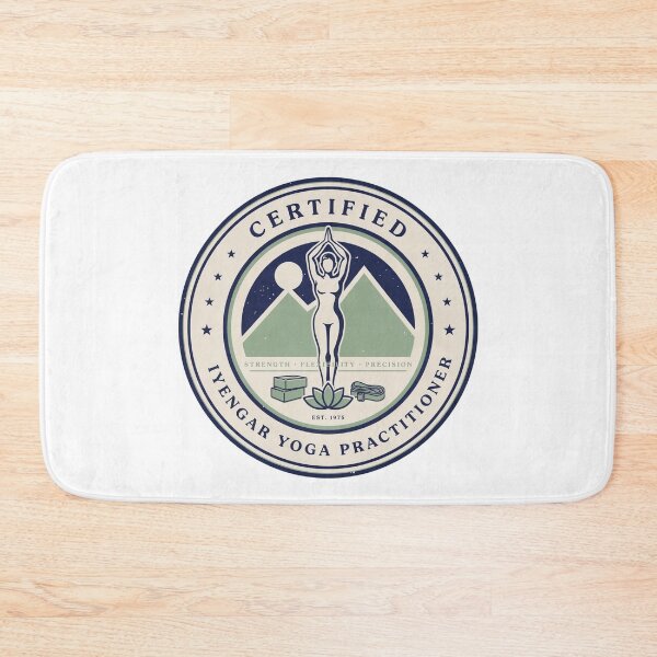 Item preview, Certified Iyengar Yoga Practitioner – Alignment, Strength & Flexibility Vintage Yoga Badge designed and sold by ArcticFoxStudio.
