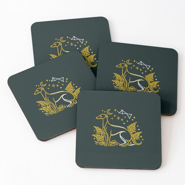 Item preview, Mythical Greyhound Forest Spirit | Celestial Sighthound Art designed and sold by tineldesign.