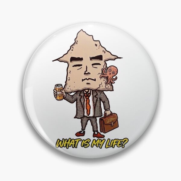 Item preview, Tired Salaryman Dried Squid - Funny Japanese Corporate Meme Sticker designed and sold by Surreal Characters & Cute Pups.