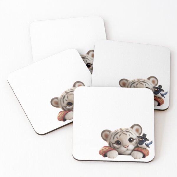 Item preview, Korean Rangi White Tiger and Kkammi Best Friends_HealingTails  designed and sold by healingtails.