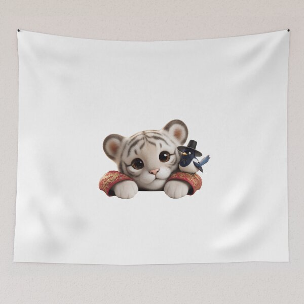 Item preview, Korean Rangi White Tiger and Kkammi Best Friends_HealingTails  designed and sold by healingtails.