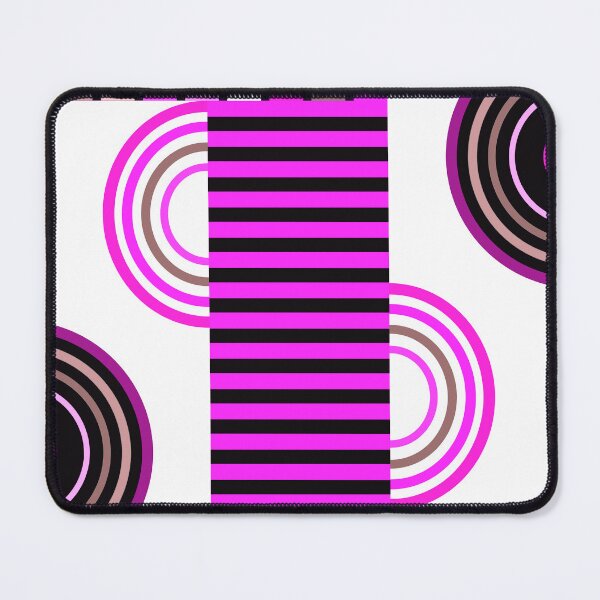 Item preview, Pink, Black, White Mid Mod Bauhaus Geometric Designs designed and sold by DEC02.
