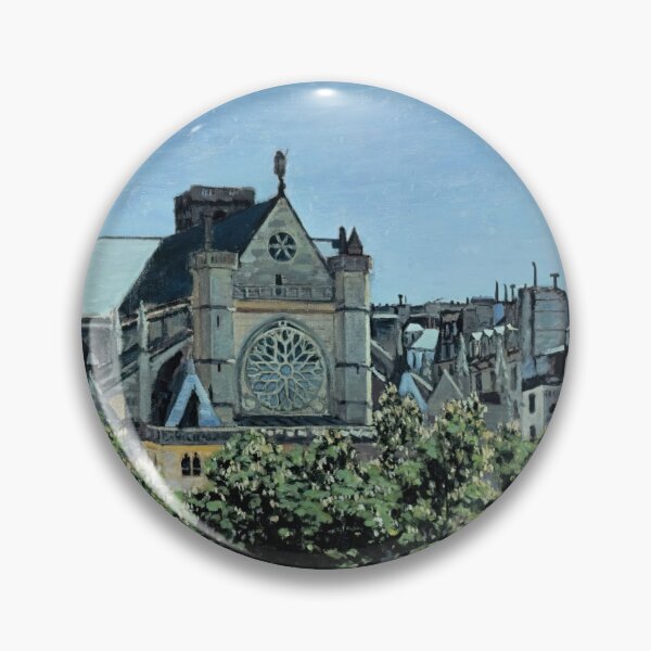 Item preview, St Germain Lauxerrois by Claude Monet: Paris Impressionist Cityscape Poster designed and sold by artofuniverse.