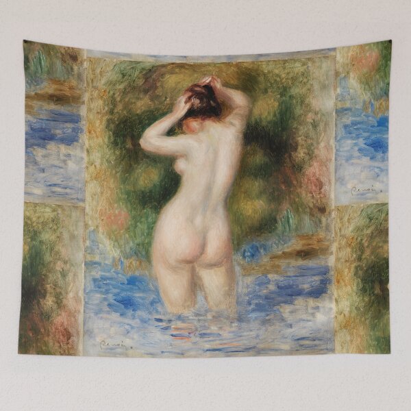 Item preview, The Bather by Pierre-Auguste Renoir: Impressionist Nude Fine Art Poster designed and sold by artofuniverse.