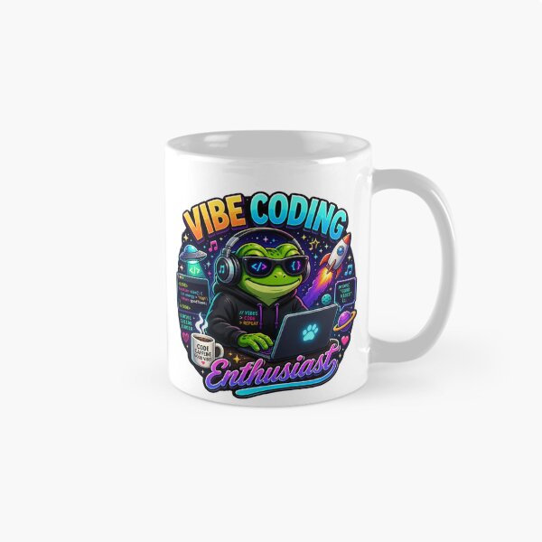 Item preview, Vibe Coding Frog – Cute Data Scientist Sticker | Kawaii Tech Frog Coder Gift designed and sold by NuniDesigns.