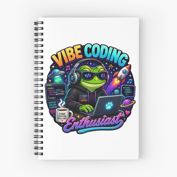 Item preview, Vibe Coding Frog – Cute Data Scientist Sticker | Kawaii Tech Frog Coder Gift designed and sold by NuniDesigns.