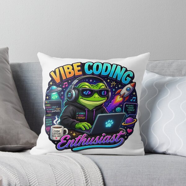 Item preview, Vibe Coding Frog – Cute Data Scientist Sticker | Kawaii Tech Frog Coder Gift designed and sold by NuniDesigns.