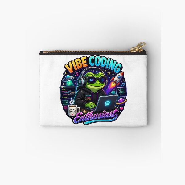 Item preview, Vibe Coding Frog – Cute Data Scientist Sticker | Kawaii Tech Frog Coder Gift designed and sold by NuniDesigns.