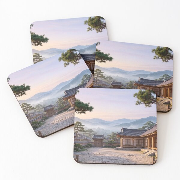 Item preview, HealingTails Peaceful Korean Hanok Village designed and sold by healingtails.