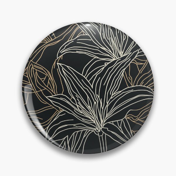Item preview, Luxury Gold Line Art Lily Seamless Pattern designed and sold by NuvoraNest.