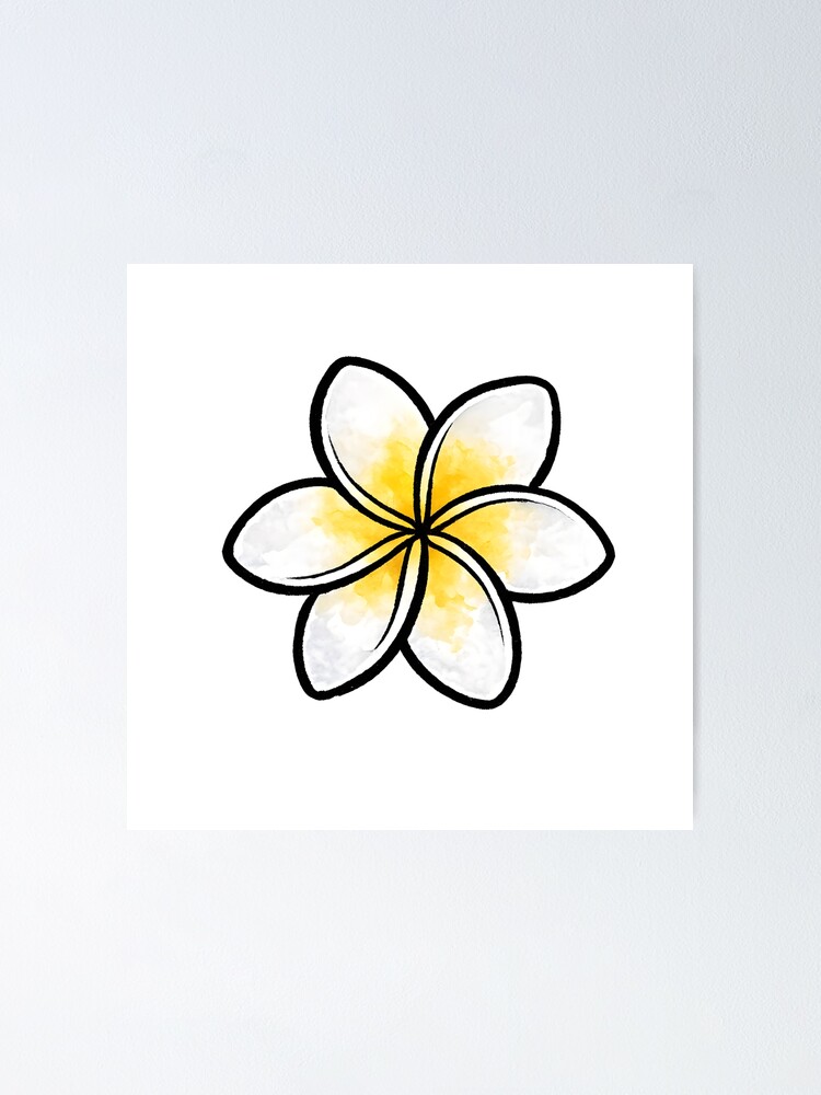 Thumbnail 1 of 3, Poster, Plumeria designed and sold by GraphicsClub.