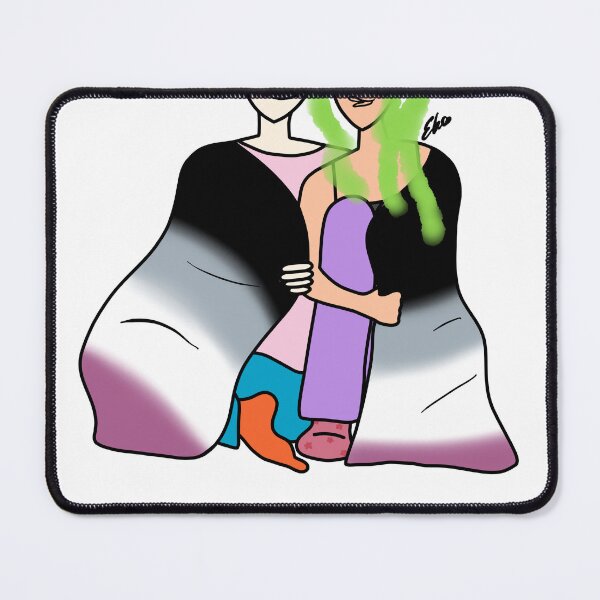 Item preview, Asexual Flag Couple designed and sold by Elliebellie33.