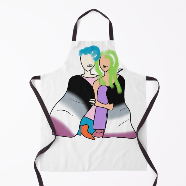 Item preview, Asexual Flag Couple designed and sold by Elliebellie33.