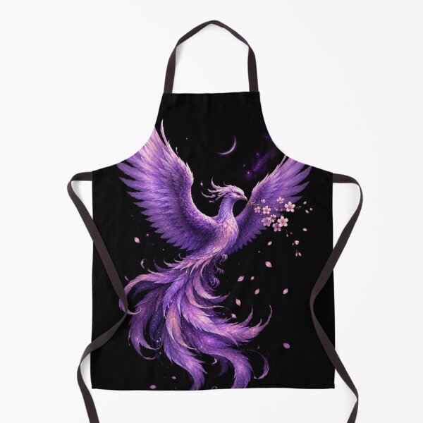 Item preview, Lavender Phoenix of Transformation | Mystic Purple Fantasy Bird with Cherry Blossoms designed and sold by MysticPurpleHue.