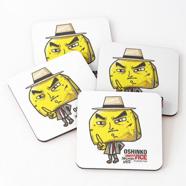 Item preview, Oshinko Vice: Crunchy Cop - Retro Japanese Takuan Detective designed and sold by Surreal Characters & Cute Pups.