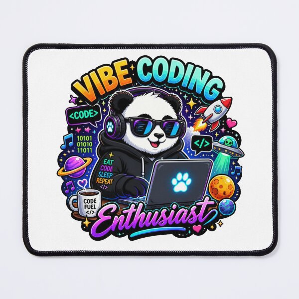 Item preview, Vibe Coding Panda – Cute Data Scientist Sticker | Kawaii Tech Panda Coder Gift designed and sold by NuniDesigns.