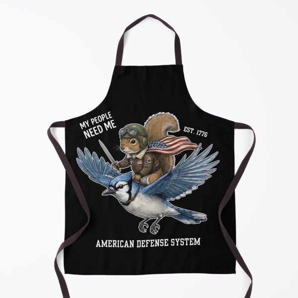 Item preview, American Defense System Squirrel Riding Blue Jay designed and sold by HUTEND.