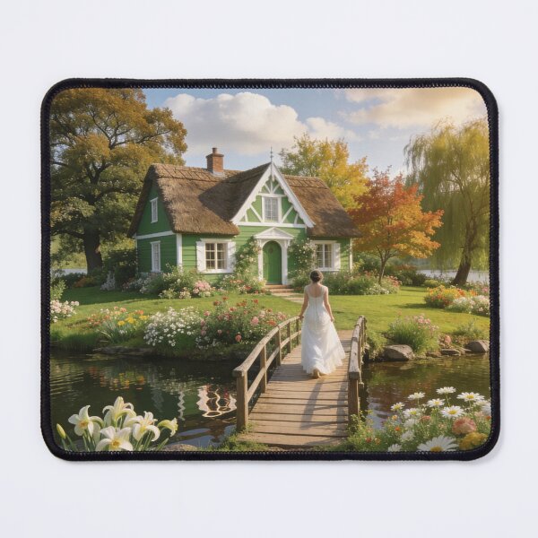 Item preview, Dreamy Green Cottage on a Secret Island designed and sold by BlareBlare.