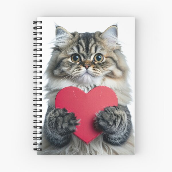 Item preview, Seal Point Birman Cat with Red Heart Box Poster - Sincere Love Pet Graphic - Elegant Anniversary Gift designed and sold by WildGentlemen.