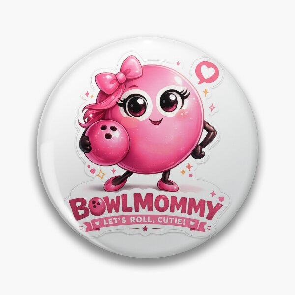 Item preview, Bowl Mommy Cute Pink Bowling Ball Mother's Day Gift designed and sold by Surreal Characters & Cute Pups.