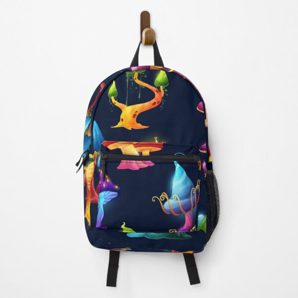 Item preview, Fantasy Mushroom Forest Pattern – Colorful Magical Woodland Seamless Design designed and sold by RJACreative.