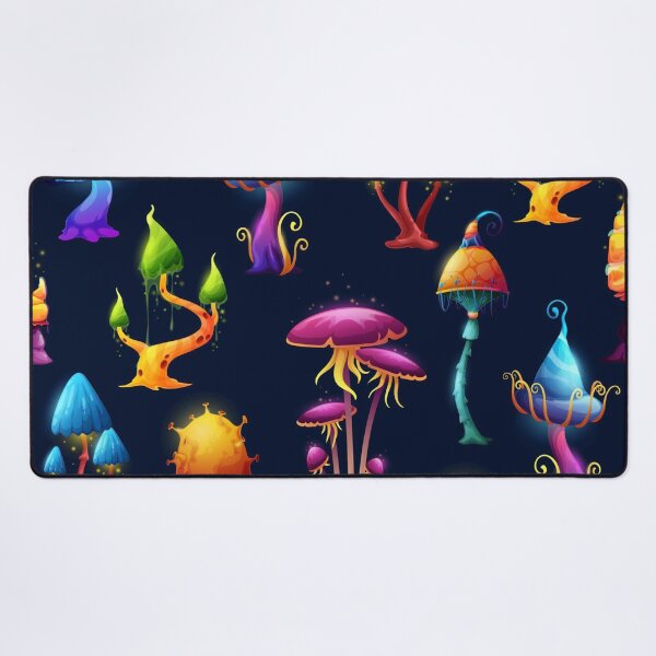 Item preview, Fantasy Mushroom Forest Pattern – Colorful Magical Woodland Seamless Design designed and sold by RJACreative.
