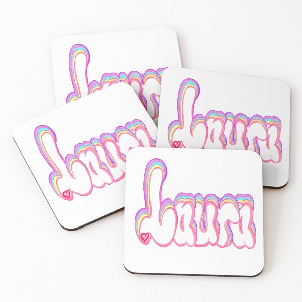 Item preview, Laura Name Personalized Custom Gifts for girls and women in pastel colors designed and sold by Artonmytee.