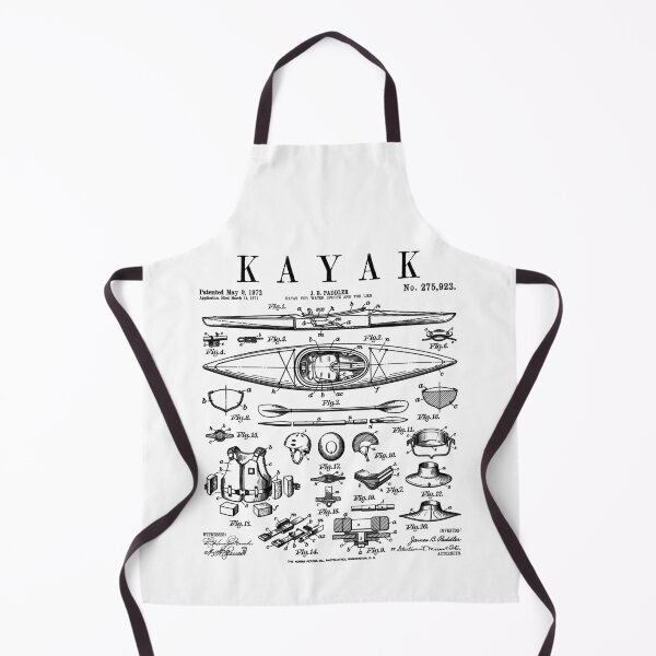 Item preview, Kayak Lover Kayaking Kayaker Paddle Vintage Patent Print designed and sold by GrandeDuc.