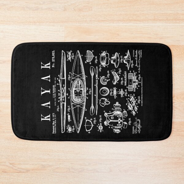 Item preview, Kayak Lover Kayaking Kayaker Paddle Vintage Patent Print designed and sold by GrandeDuc.