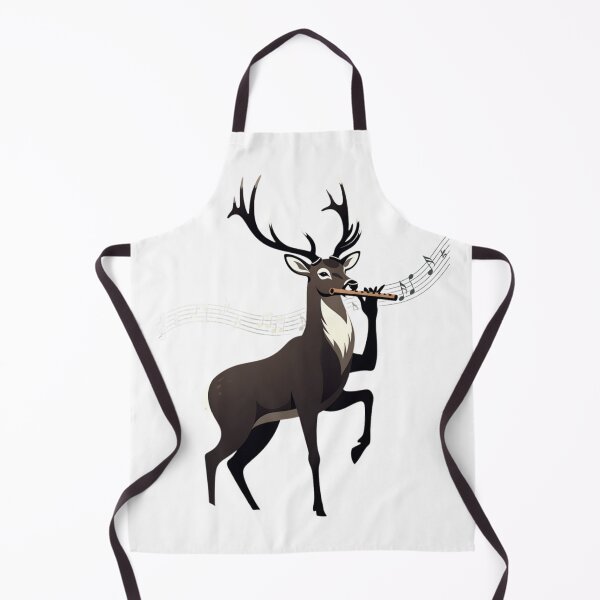 Item preview, Deer Playing Flute | Musical Wildlife Art designed and sold by NatureHarmony16.