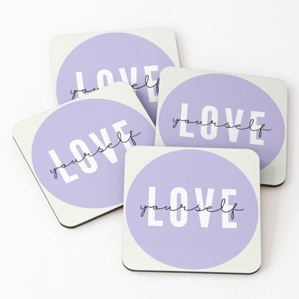 Item preview, Love Yourself Minimalist Purple Aesthetic Quote designed and sold by TheCreativeKhan.