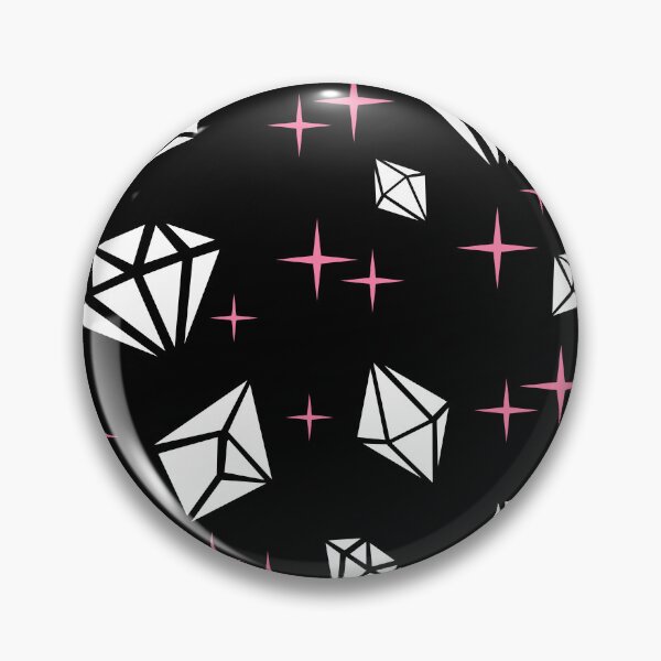 Item preview, Mid-Century Modern White Diamond-Design Pattern On Black designed and sold by DEC02.