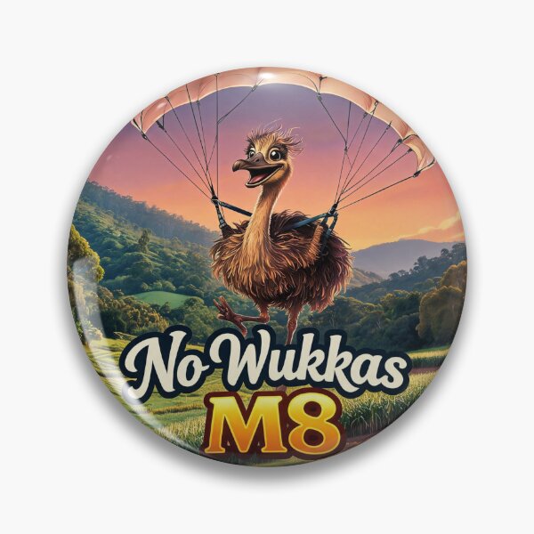 Item preview, Emu - No Wukkas M8 designed and sold by The Aussie Muse • Purple Empress  .