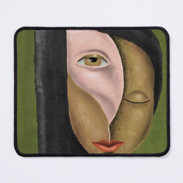 Item preview, Abstract Earth Tone Cubism Face Portrait designed and sold by aekritdeach.