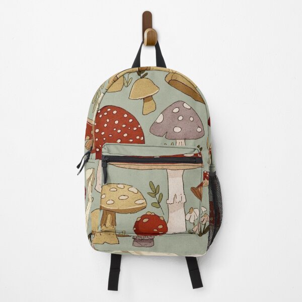 Item preview, Vintage Woodland Mushroom Pattern – Cottagecore Fungi Botanical Illustration designed and sold by RJACreative.