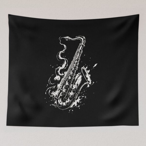 Item preview, Saxophone Splash Graphic | Jazz Music Instrument Musician band jamming festivals concerts  designed and sold by Jt41.