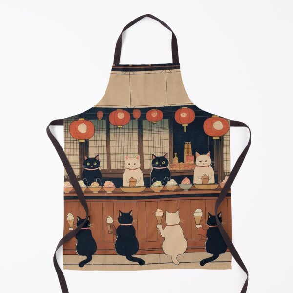 Item preview, Ukiyo-e Cat Ice Cream Stand designed and sold by LEO'S CREATURE れおずくりーちゃー.