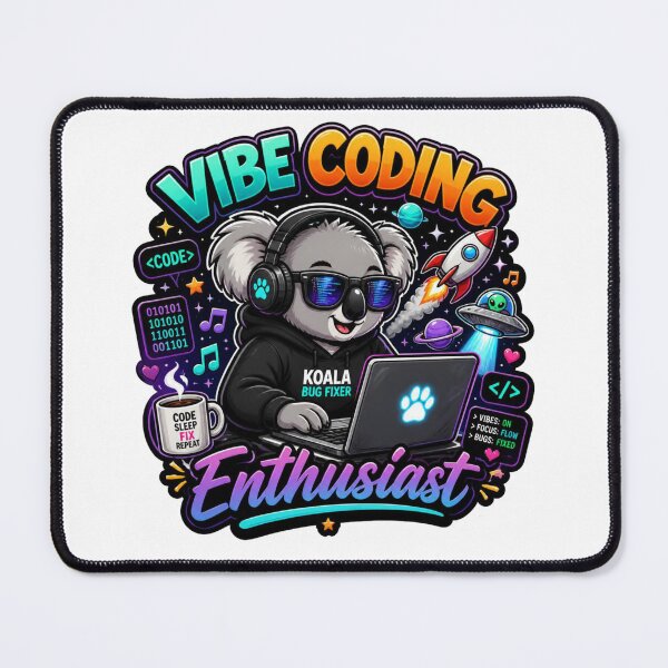 Item preview, Vibe Coding Koala – Cute Data Scientist Sticker | Kawaii Tech Koala Coder Gift designed and sold by NuniDesigns.