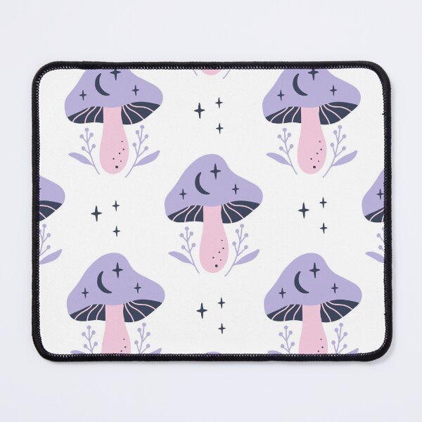 Item preview, Celestial Mushroom Pattern – Moon & Stars Fairycore Seamless Design designed and sold by RJACreative.