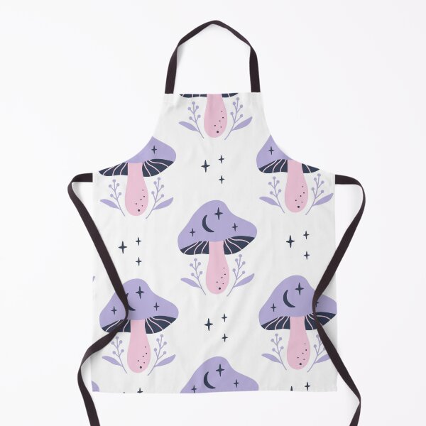 Item preview, Celestial Mushroom Pattern – Moon & Stars Fairycore Seamless Design designed and sold by RJACreative.