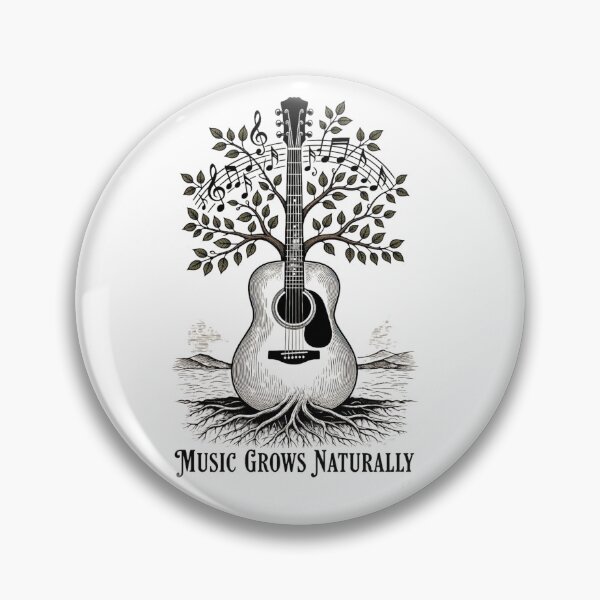 Item preview, Music Grows Naturally | Guitar Tree Music Art designed and sold by NatureHarmony16.