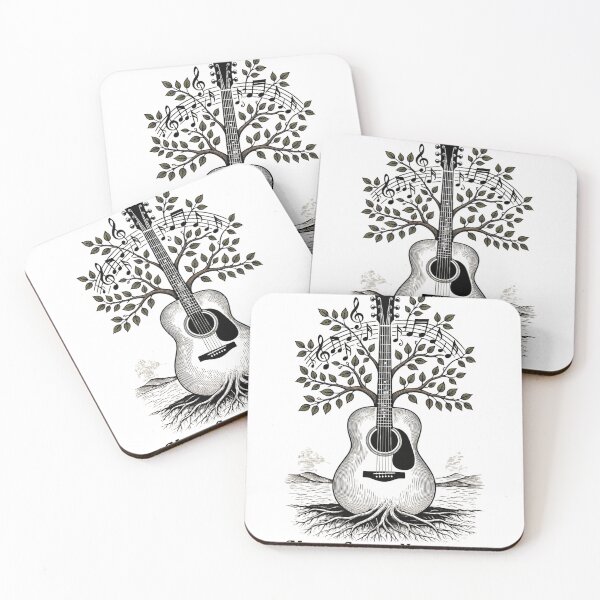 Item preview, Music Grows Naturally | Guitar Tree Music Art designed and sold by NatureHarmony16.