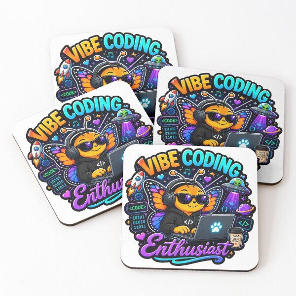 Item preview, Vibe Coding Butterfly – Cute Data Scientist Sticker | Kawaii Tech Butterfly Coder Gift designed and sold by NuniDesigns.