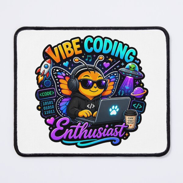 Item preview, Vibe Coding Butterfly – Cute Data Scientist Sticker | Kawaii Tech Butterfly Coder Gift designed and sold by NuniDesigns.
