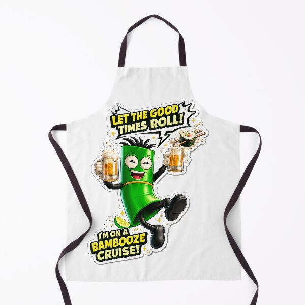 Item preview, Bambooze Cruise Funny Beer and Sushi Roll Meme Art designed and sold by Surreal Characters & Cute Pups.