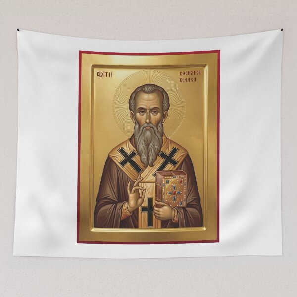 Item preview, Saint Basil the Great,Sveti Vasilije Veliki orthodox icon designed and sold by ikonesrb.