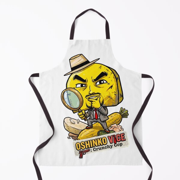 Item preview, Oshinko Vice Crunchy Cop - Funny Japanese Takuan Detective designed and sold by Surreal Characters & Cute Pups.