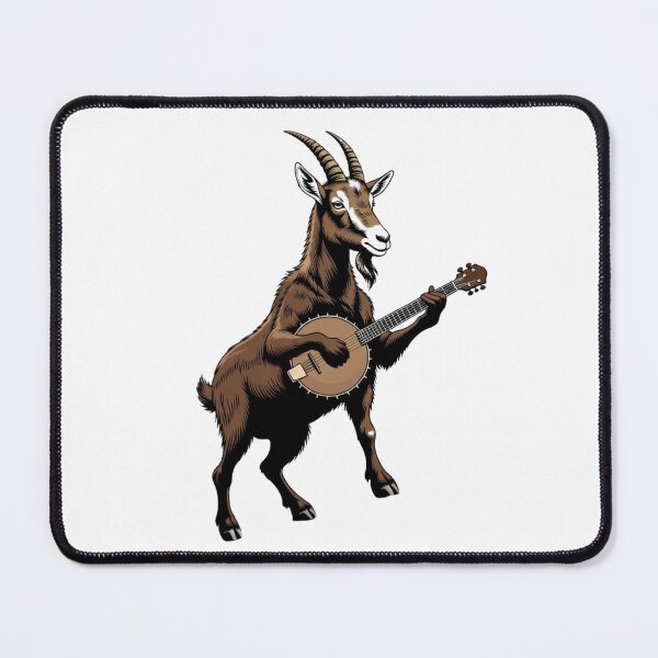 Item preview, Goat Playing Banjo | Mountain Music Wildlife Art designed and sold by NatureHarmony16.
