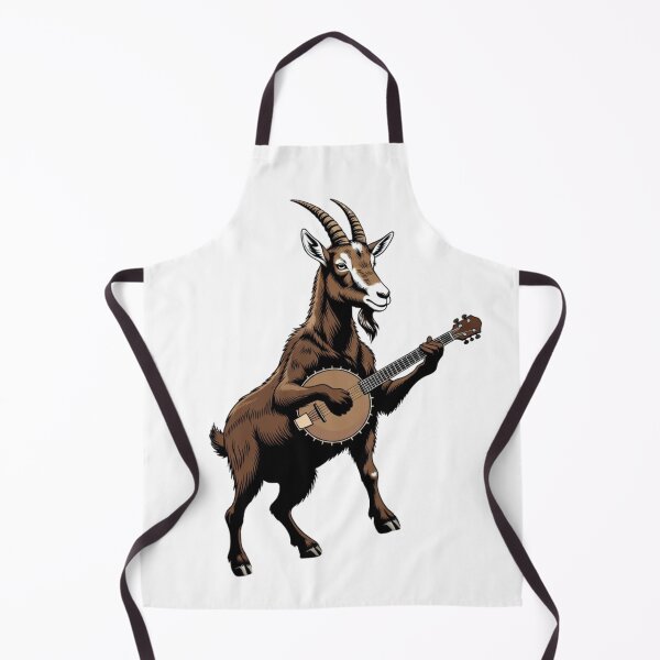 Item preview, Goat Playing Banjo | Mountain Music Wildlife Art designed and sold by NatureHarmony16.